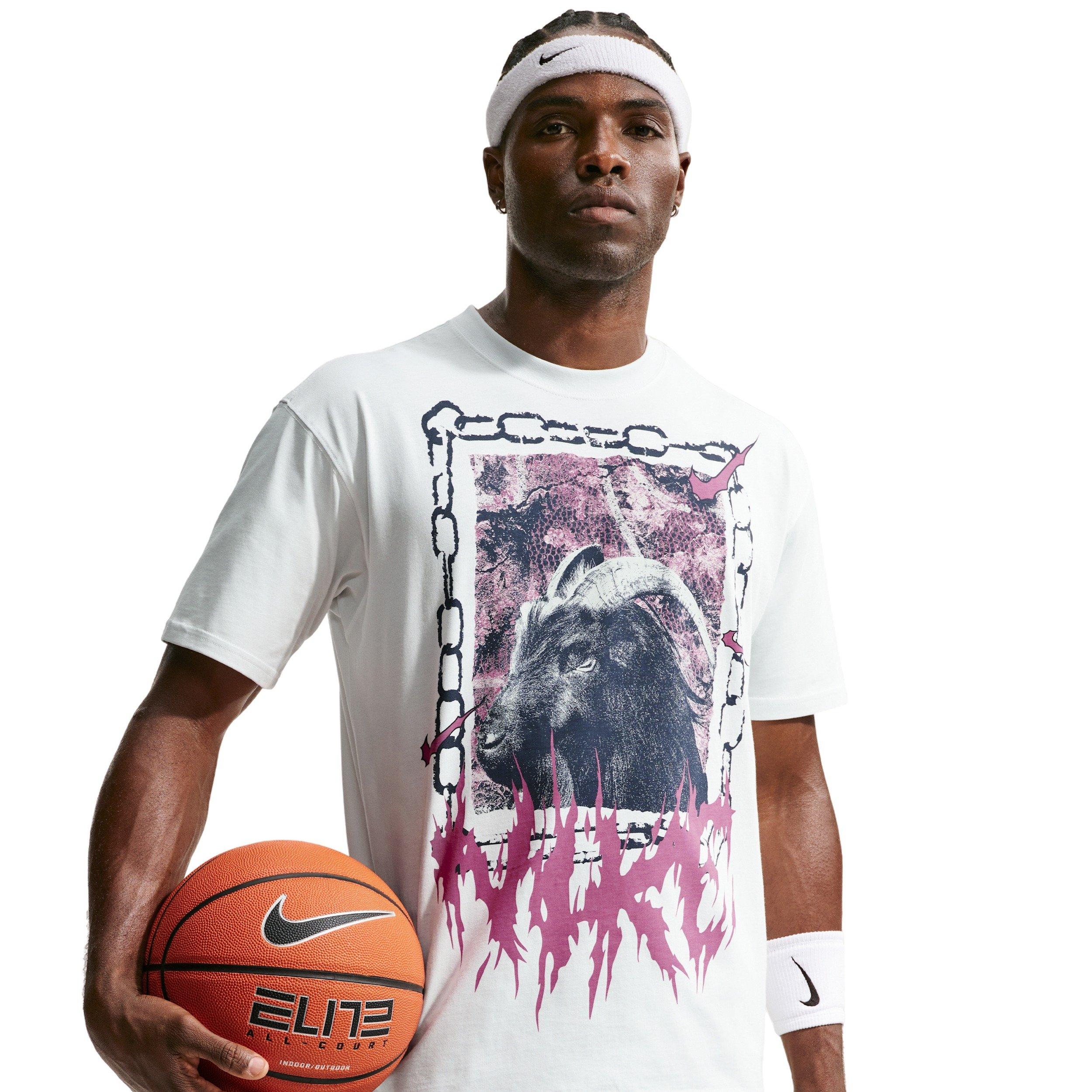 Nike Men's M90 OC2 Loose Basketball T-Shirt - White - WHITE